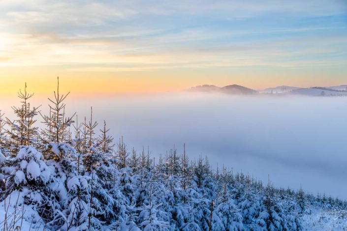 Inversionswetterlage Hoher Knochen 1