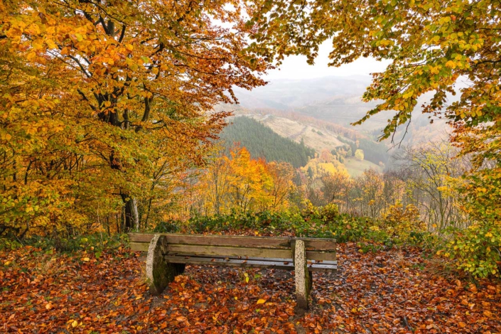 Bunte Aussicht vom Nordhang des Kahlen Asten_