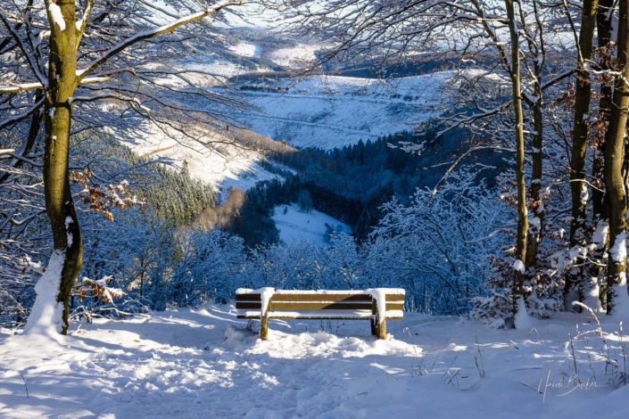 Winterlicher Blick ins Rauchloch