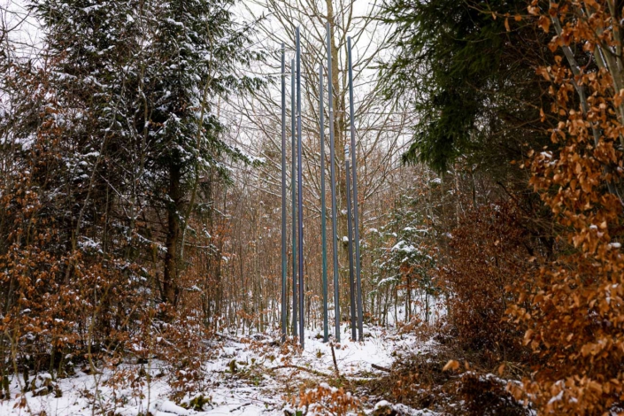 Skulptur „Über den Teichen“