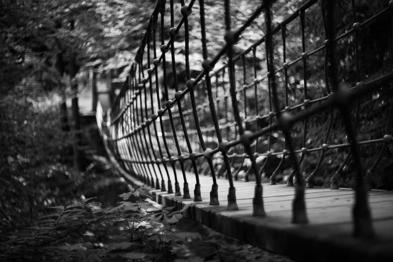 Hängebrücke bei Kühhude