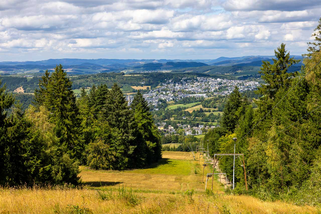 Blick vom Höhenlift auf Schmallenberg