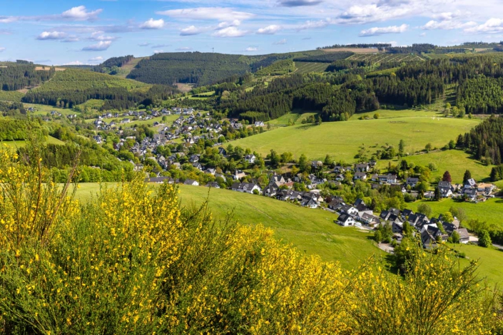 Frühlingshafter Blick vom Wesenberg