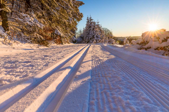 Skilanglaufloipe auf dem Hohen Knochen